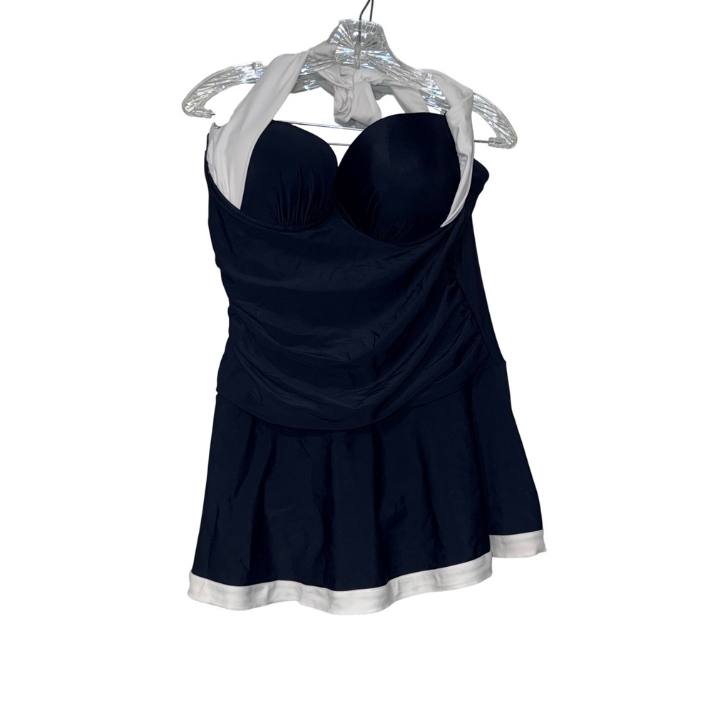 Sea & Sand Swim Dress Womens 18 Black White